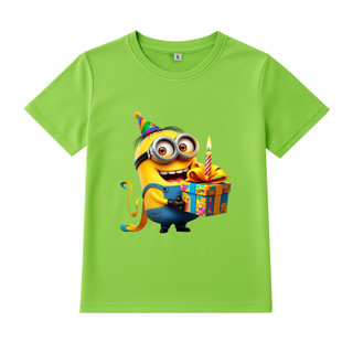 Áo Thun Trẻ Em MINION, Chất Poly Thái , Có Size Lớn Từ 7-95kg, Nhiều Màu Áo, Size To Nhắn Shop, ANAMKIDS