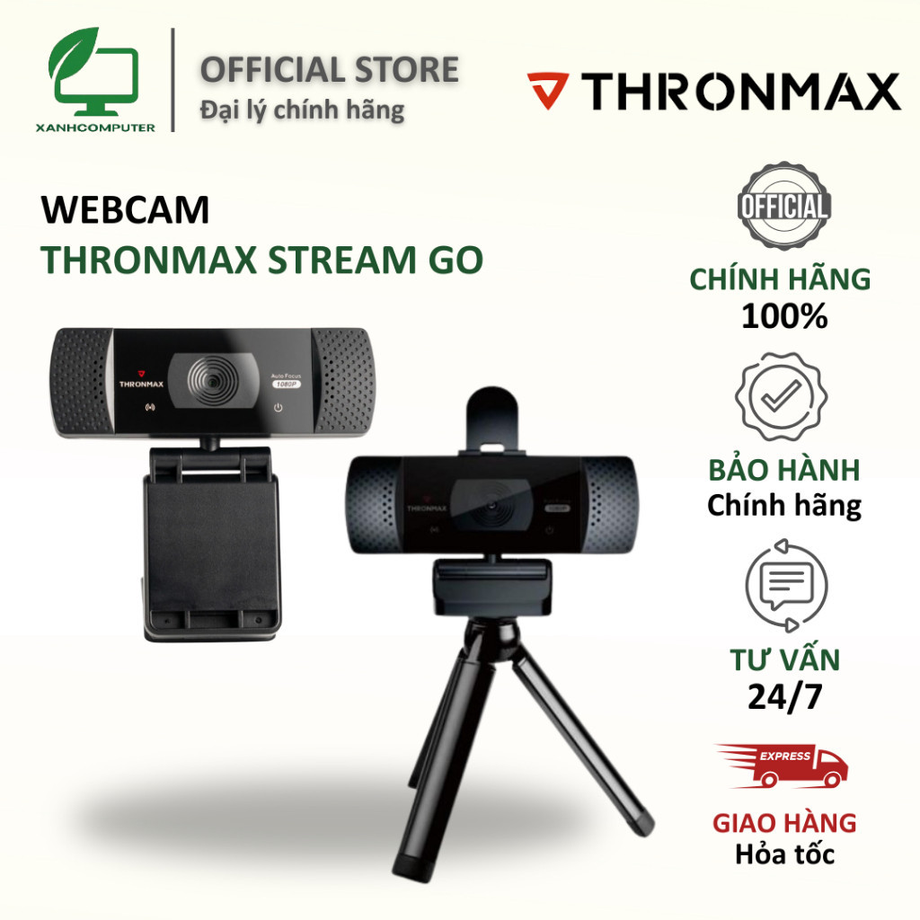 Webcam Thronmax STREAM GO X1/ X1 Pro 1080P - Hàng Chính Hãng