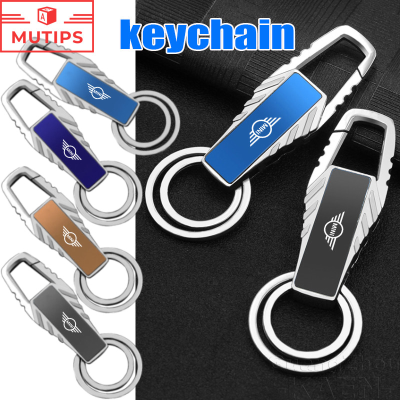 Mini Kim Loại Hợp Kim Chìa Khóa Khắc Laser Tùy Chỉnh Logo Xe Móc Khóa Đơn Giản Móc Chìa Khóa Cho Coo