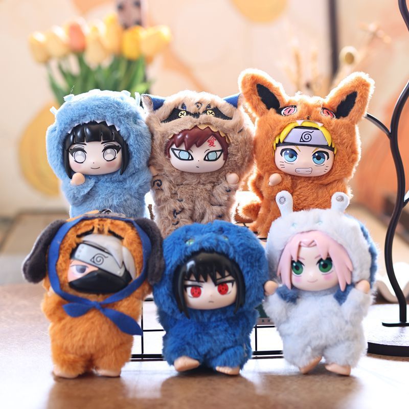 【Ready Stock】 Cute Japanese Vinyl Transformation Doll Pendant Plush Toy Naruto Bag Ornaments Keychai