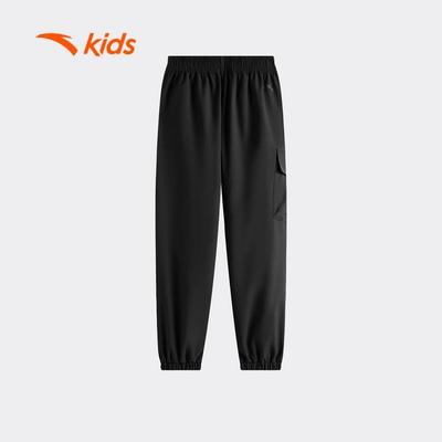 ANTA Kids Quần Dài Bé Trai Jogger  352537512U – Nỉ Dày, Bo Gấu, Túi Hông, Giữ Ấm, Co Giãn Thoải Mái,Mềm Mại