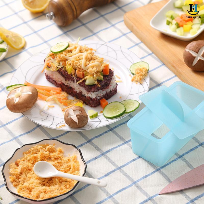 [GA] Stick Musubi Maker Press With Small Rice Paddle, Bộ dụng cụ làm Sushi Onigiri Mold Luncheon Mea