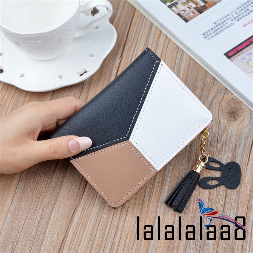 EA3 -Nữ Thời Trang Bifold Ví Da Ly Hợp Đựng Thẻ Ví Nữ Ngắn