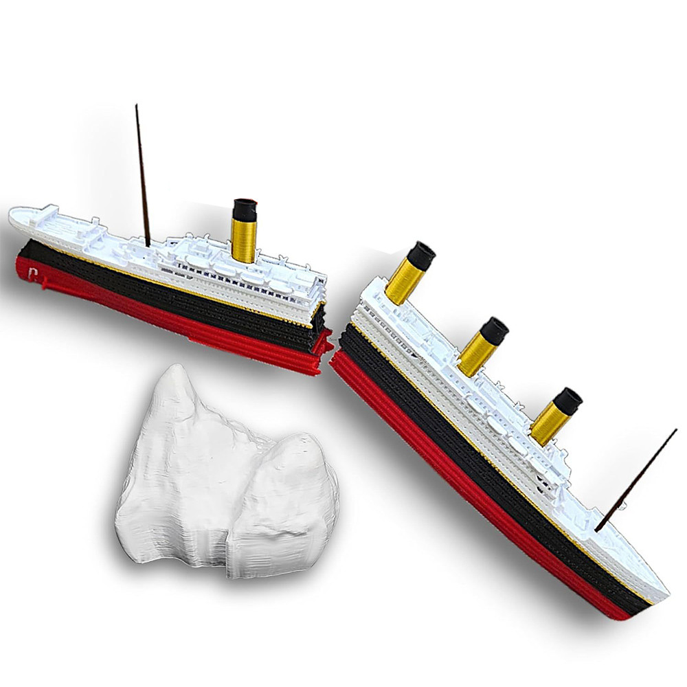 Split In Half Titanic Bath Boat And Pool Toy, Break In Half RMS Titanic Toys