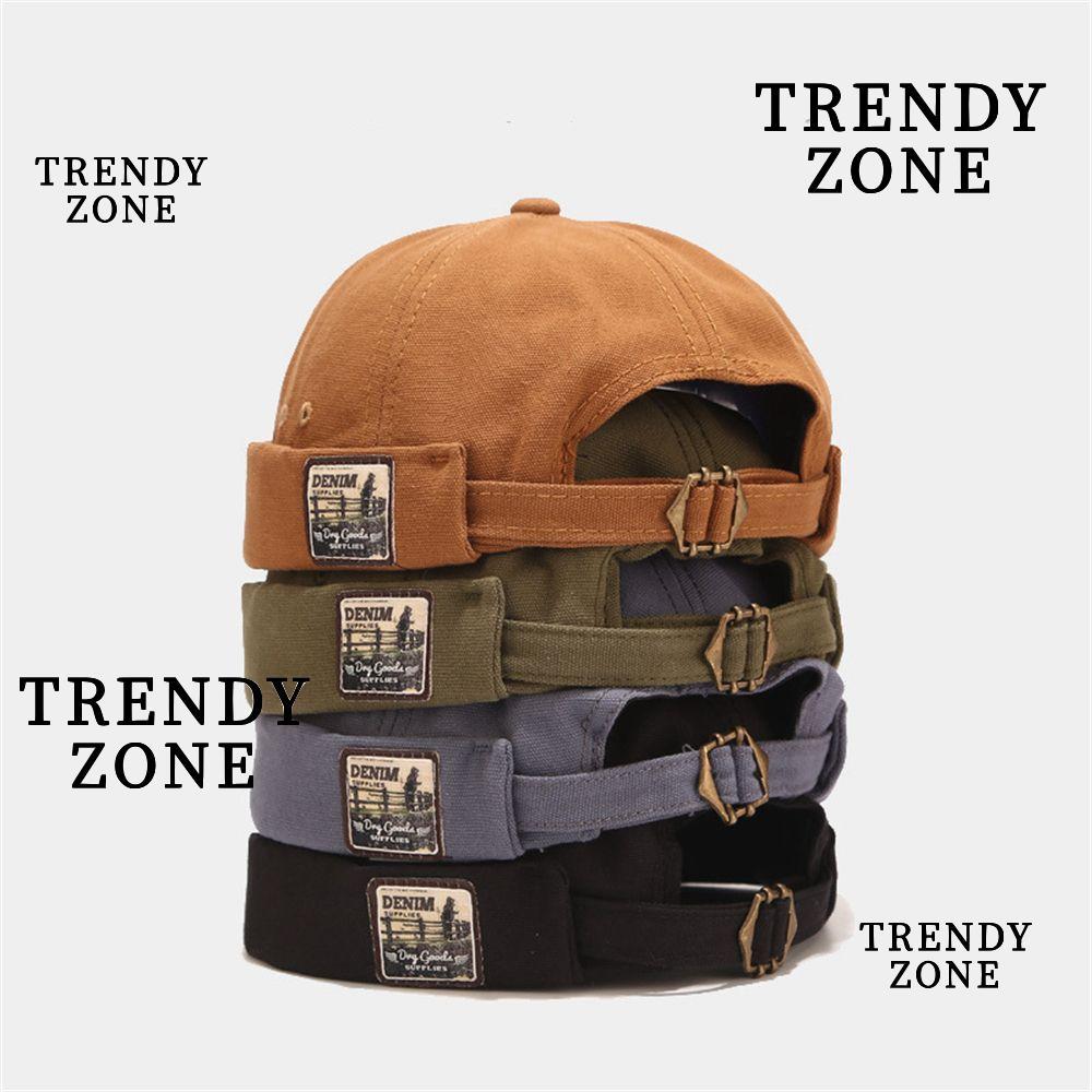 TRENDYZONE Nam Docker Cap, Có Thể Điều Chỉnh Bonnet Beanies Vòm Dưa, Thời Trang Retro Màu Sắc Hợp Th