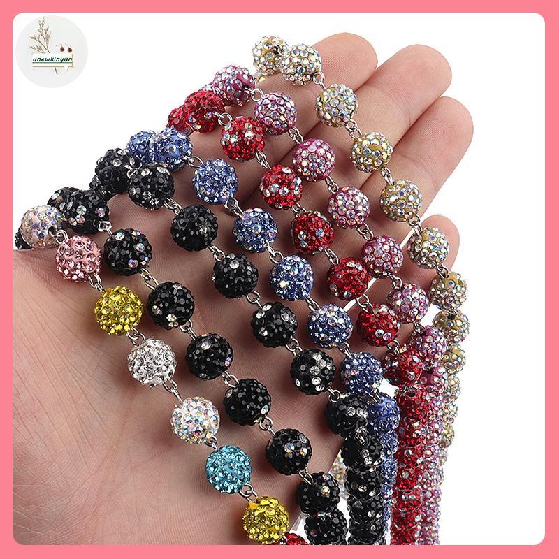UU Vòng Hạt Kim Cương Giả Punk Dây Xích Unisex Eo Sang Trọng Phụ Kiện Gothic Đa Năng Dây Xích Cho Tú