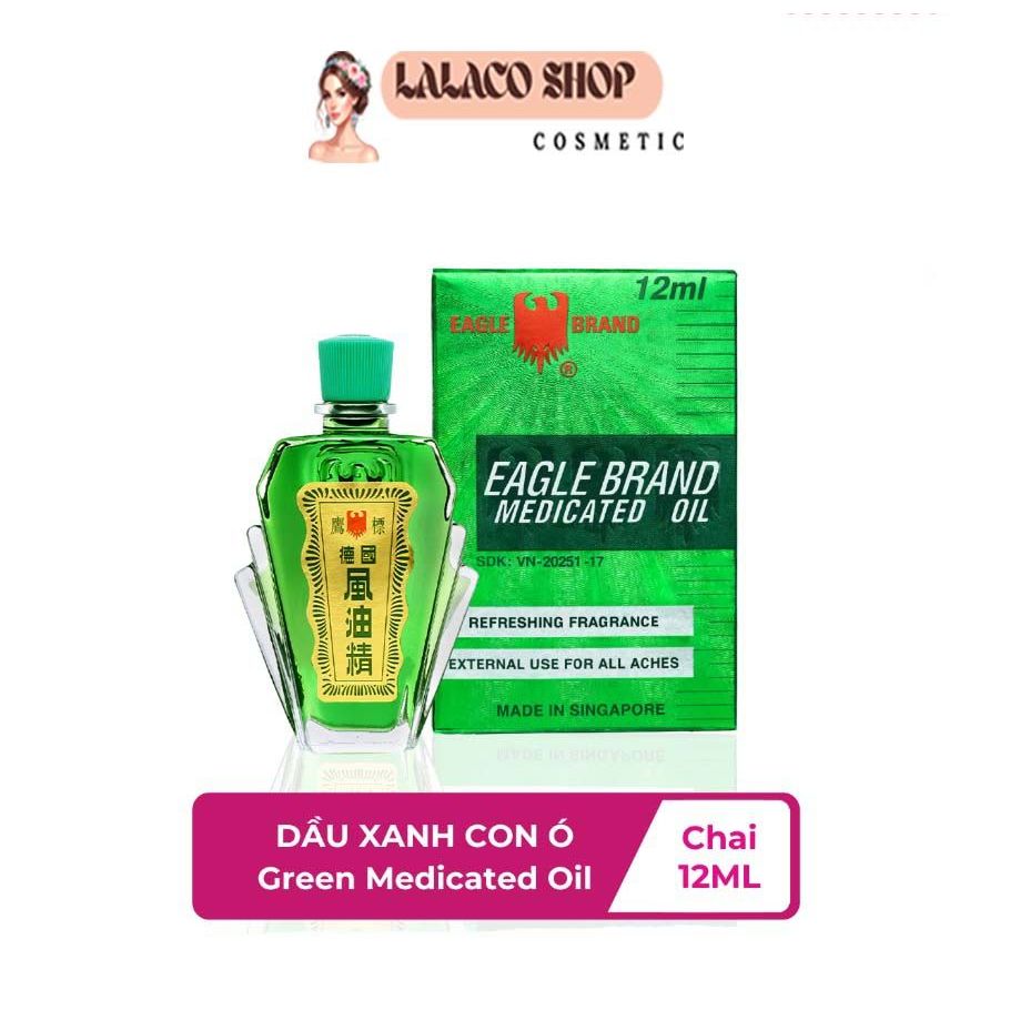 [Chính Hãng Singapore] Dầu Gió Xanh Con Ó Eagle Brand 12ml