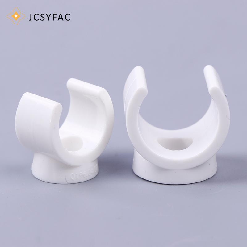 JCSYFAC 20 Chiếc 20 Mm PVC Ống Nước Kẹp Kẹp Đầu Nối Phù Hợp Cho 0.5 / 0.79 Inch OD Khay TV Ống Móc T