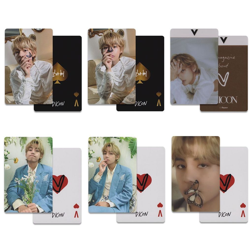BTS BTS BTS BTS V Kim Tae Hyun VICON DICON Tạp chí thẻ nhỏ D câu lạc bộ thẻ ngẫu nhiên