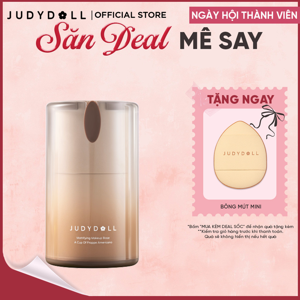 Kem Lót Kiềm Dầu JUDYDOLL Mattifying Makeup Base Nâng Tông Mờ lỗ chân lông Ẩm mịn Giữ nền lâu trôi C