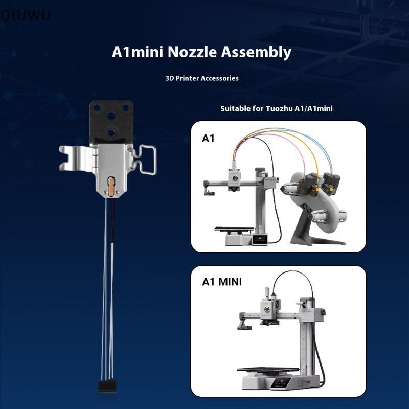 QIUWU 1 Bộ Phụ Kiện Máy In 3d Cho Bambu Lab A1 Mini Hotend Mount A1 Mini Hotend Lắp Ráp A1 Vòi Phun 