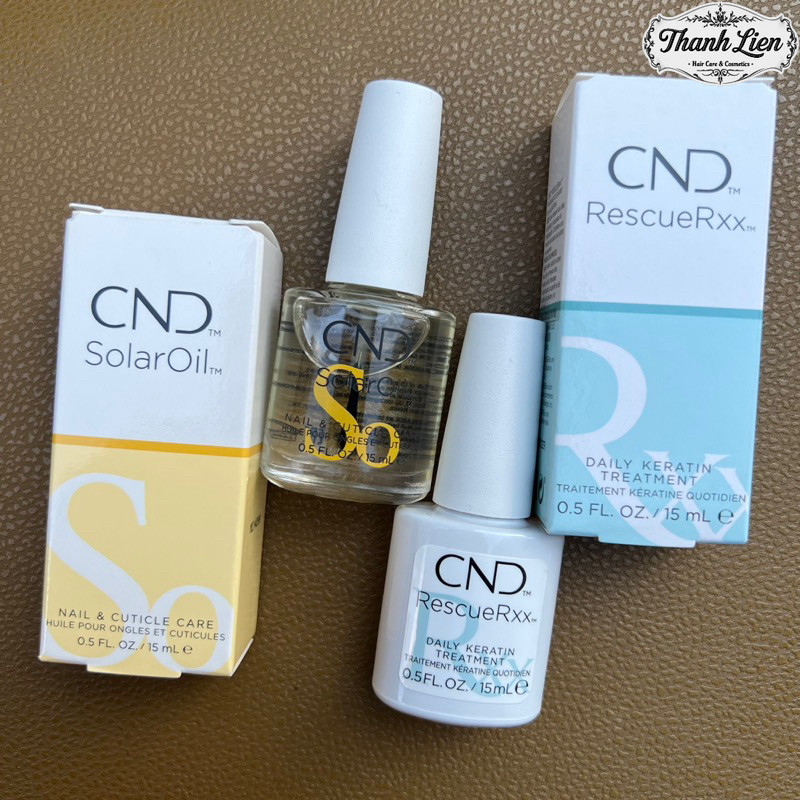 [ LT ] Bộ đôi dưỡng móng thần thánh CND Solar Oil và Rescue RXx 15ml ( NEW )