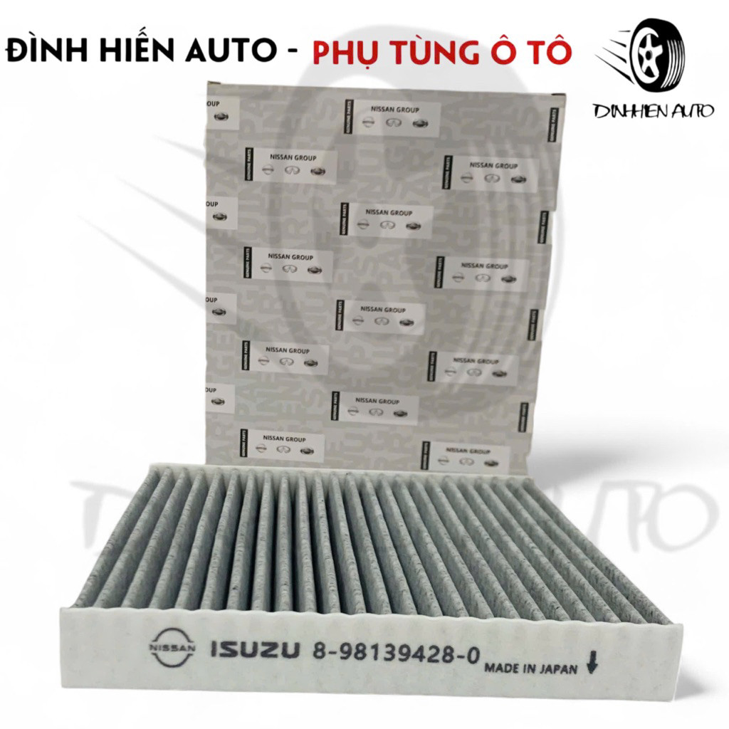 Lọc điều hoà than hoạt tính xe Nissan Terra (2018-2024), Navara (2016-2024)- Isuzu Mux, DMax