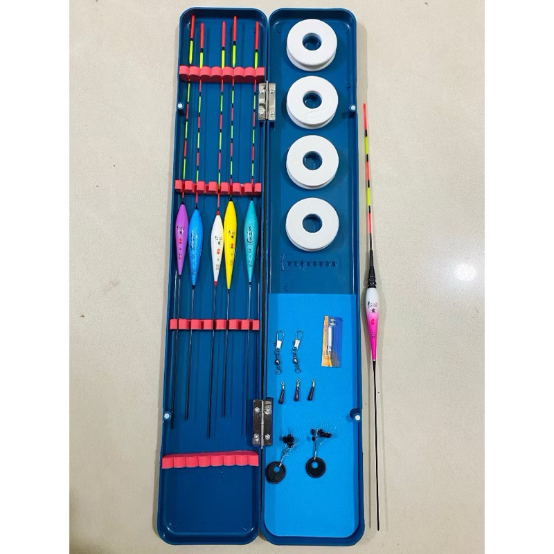 Bộ Hộp Phao Xanh, Hộp Phao Câu Đài,Phao Câu Cá, Phao Câu Đài