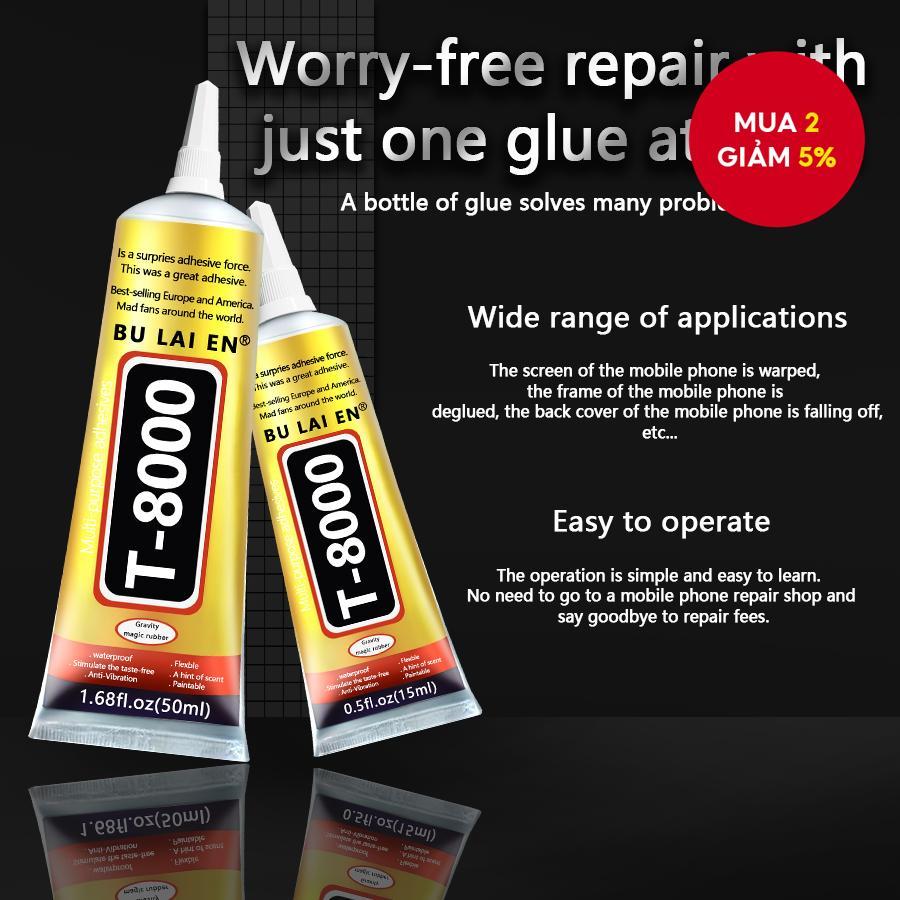 Keo T8000 Keo Chống Thấm Nước Trong Suốt Cho Máy Tính Bảng Di Động Màn Hình Mặt Sau Khung Sửa Chữa 1