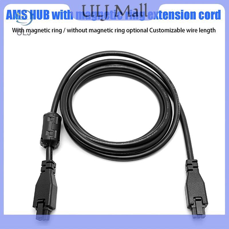 ULJ Dành Cho Bambu Lab X1 / P1 AMS Cáp Nối Dài AMS HUB 1M 2M 6 Chân Với Cáp Nối Dài Vòng Từ Tính Cho