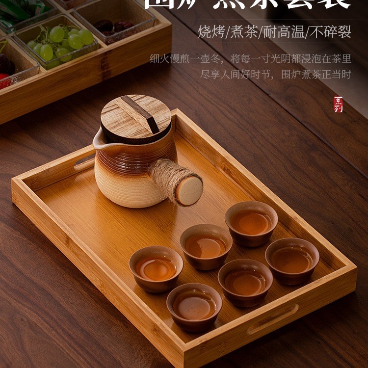 Ống hút trà, bộ dụng cụ pha trà du lịch, ấm đun nước, dụng cụ pha trà di động, bộ ấm đun sữa, bộ ấm 