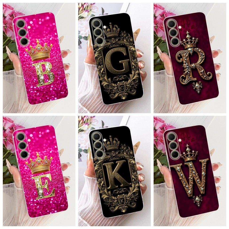 Ốp Lưng Trong Suốt Cho Samsung A37 5G Cho Samsung Galaxy A37 5G Cover Sang Trọng Chữ A-Z Thời Trang 