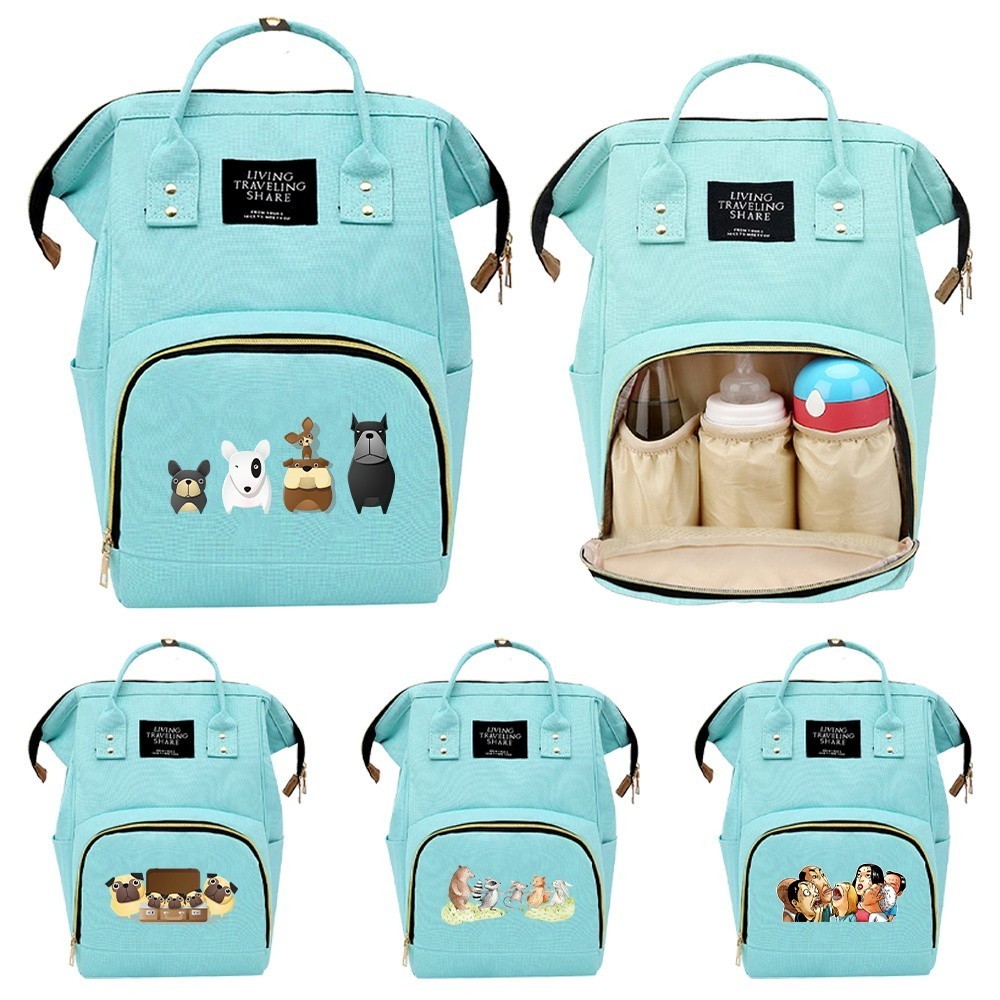 Mummy Bags Diaper Bag  Waterproof Travel Needments bag Large Capacity Travel Organizer Bags Print Ca