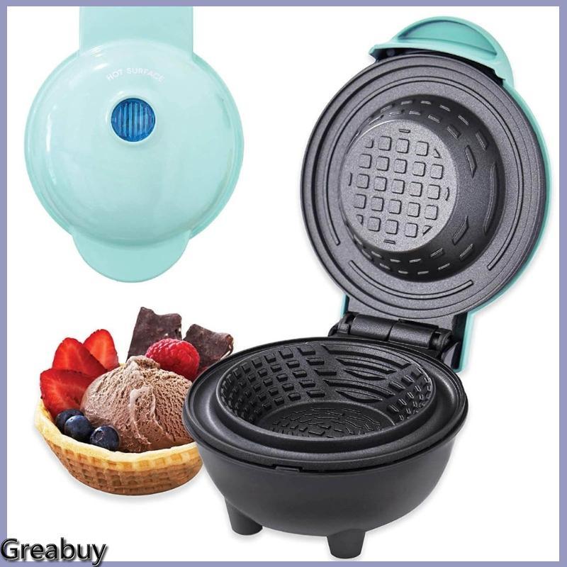 GREABUY Máy làm bánh quế điện chuyên nghiệp Năng lượng sưởi ấm hiệu quả Nhà ăn sáng Tart Máy cho nhà bếp gia đình