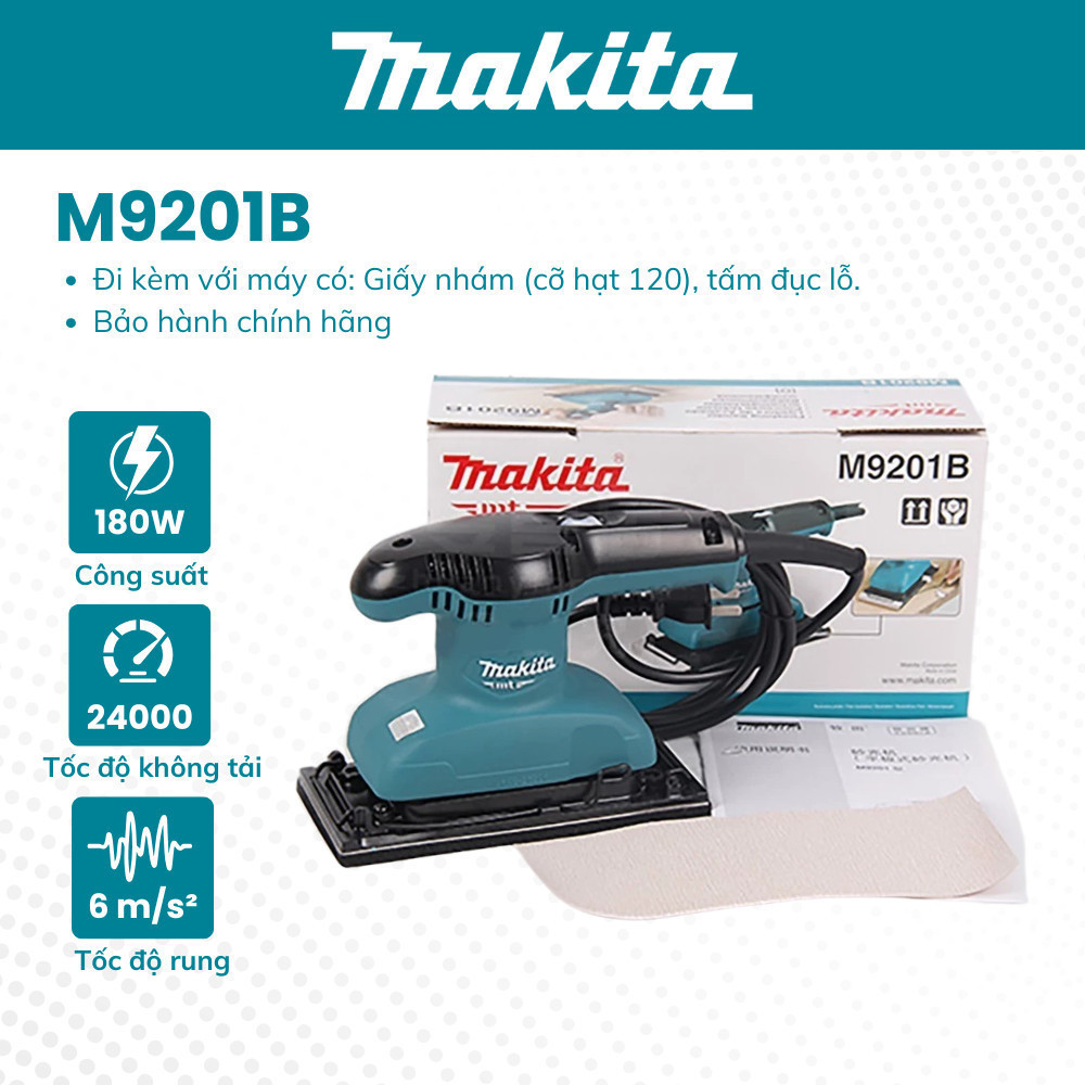 Máy Chà Nhám Rung Makita M9201B (180W) - Hàng Chính Hãng