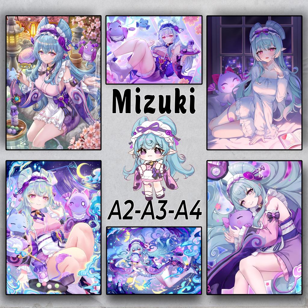 Mizuki - Poster Genshin Impact A2 A3 A4 - Dán tường | Yumemizuki Mizuki