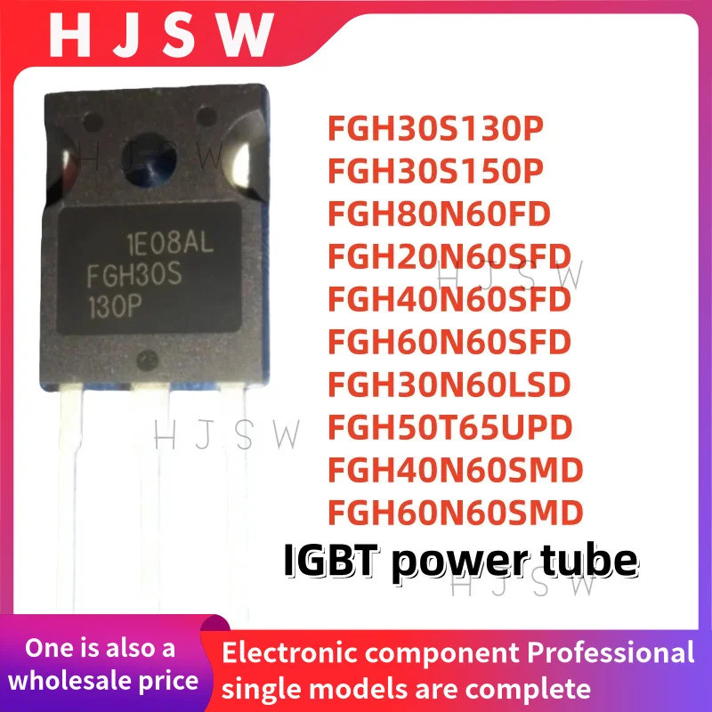 5 Chiếc FGH30S130P FGH30S150P FGH80N60FD FGH20N60SFD FGH40N60SFD FGH60N60SFD FGH30N60LSD FGH50T65UPD