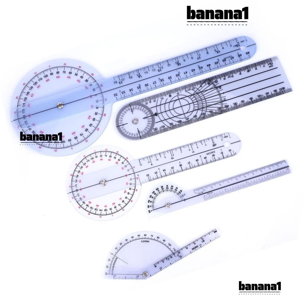 BANANA12H Bộ 5 chiếc Máy đếm bước chân, Máy kéo 360 độ bằng nhựa 6 / 8 / 10 inch, Máy đo cột sống bá