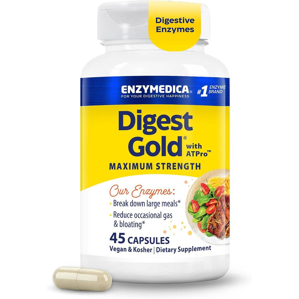 Enzyme Dika Digest Gold + Atpro Digestive Enzyme mới, sức mạnh tối đa, giúp phá vỡ các hạt thực phẩm