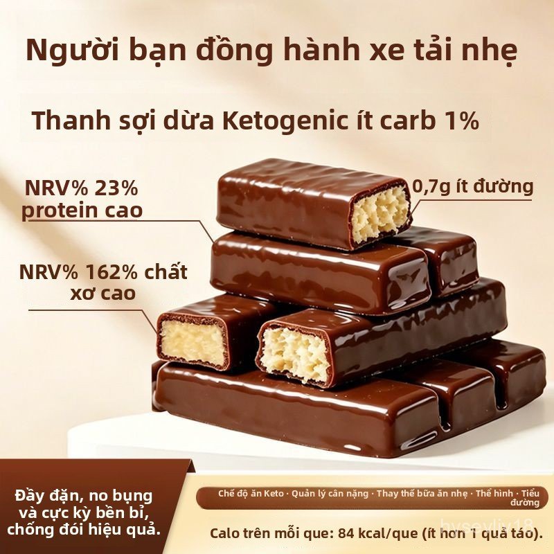 Thanh Protein Dua It Duong Keto Bo Duong Thom Ngon Giai Sau An Lien Cuc Da