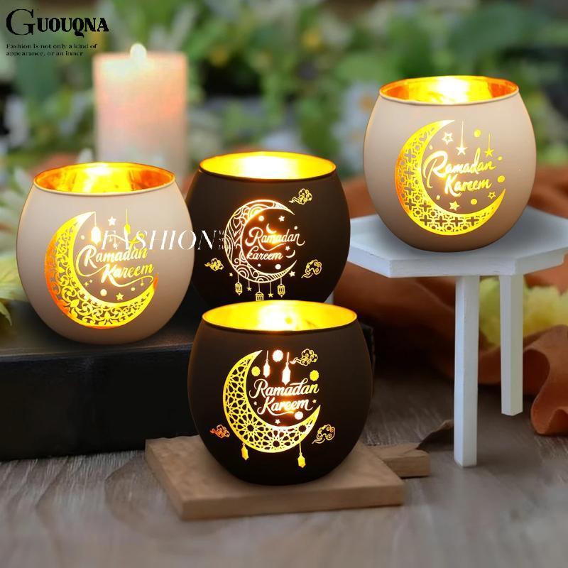 GUOUQNA Ramadan Kareem Nến Trang Trí Ramadan Cho Gia Đình 2026 Eid Al-Fitr Quà Tặng Hồi Giáo Hồi Giá