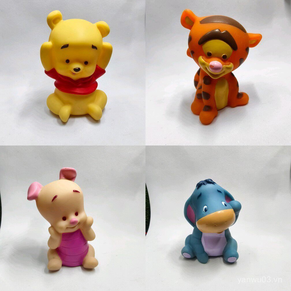 Bán chạy 2025 Hàng số lượng lớn Pooh Piglet Eeyore Donkey Tigger Vinyl Chất liệu cứng Đồ trang trí V