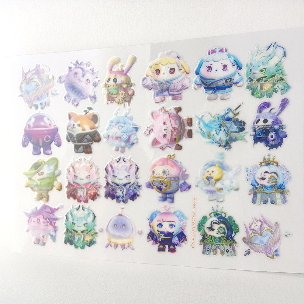 Eggy Party 3D Chống Nước DTF UV Chuyển Dán DIY Decal