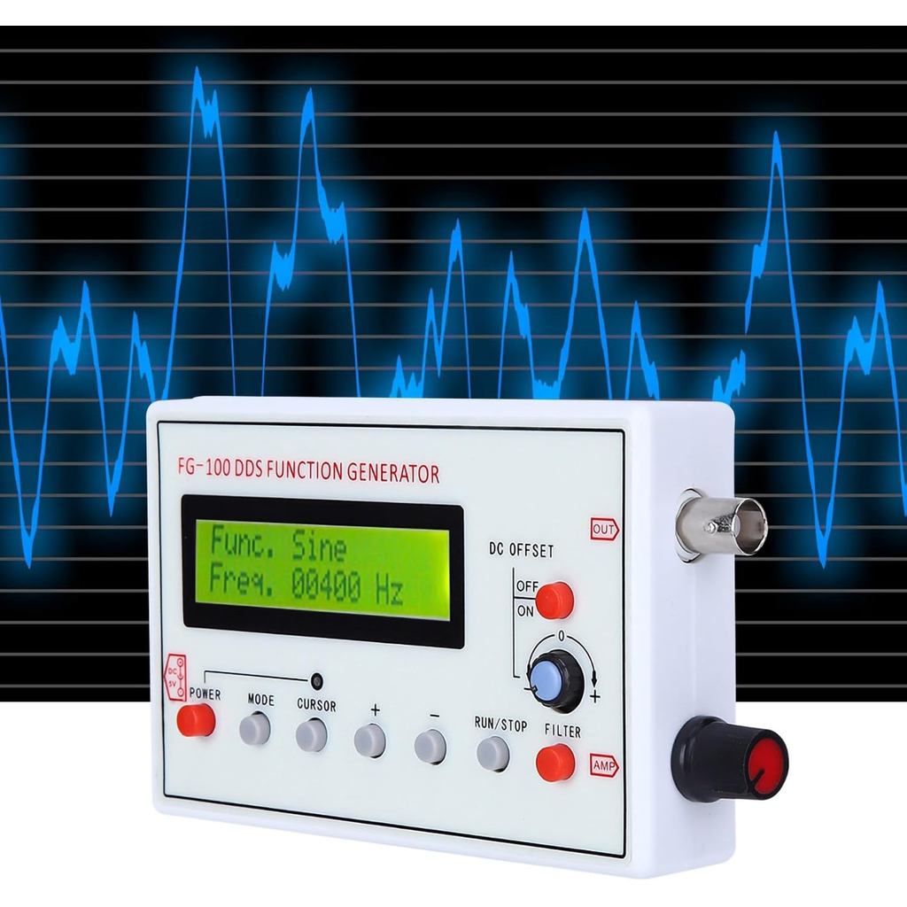 Máy phát điện chức năng Eujgoov DDS Máy phát tần số 1Hz-500KHz với mô-đun đầu ra dạng sóng đa sóng s