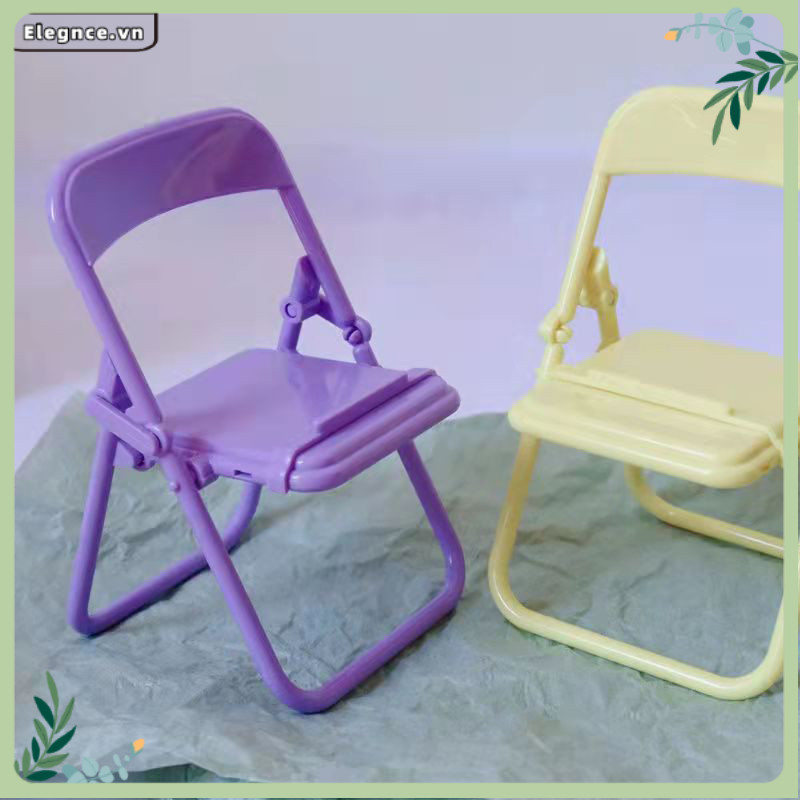 【Elevn】Ghế gấp để bàn kiêm giá đỡ điện thoại di động ghế đẩu trang trí xinh xắn | BigBuy360 - bigbuy360.vn