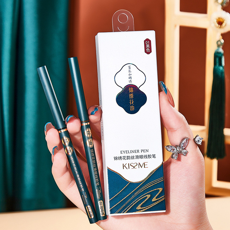 Nghệ sĩ trang điểm Kishi Beauty Flower Rhyme Eyeliner Gel Pen Smooth Easy Color Do Not Take Off Make
