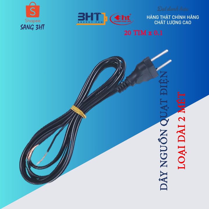 3HT-Dây nguồn quạt máy 2m