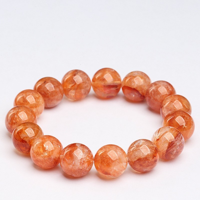 Tự Nhiên Fanta Keo Hoa Vòng Tay Fanta Đỏ Vàng Keo Hoa Tròn Hạt Vòng Tay