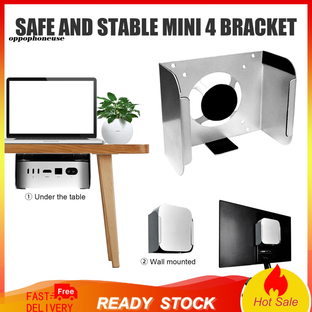 OPPO Thiết Thực Mini 4 Gắn Nhỏ Gọn Mini 4 Giá Đỡ Tiết Kiệm Không Gian Mini 4 Treo Tường Cho Mac Mini