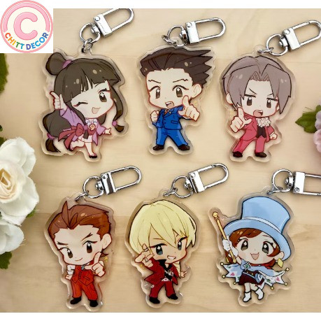 Ace Attorney Acrylic Keychains - chit