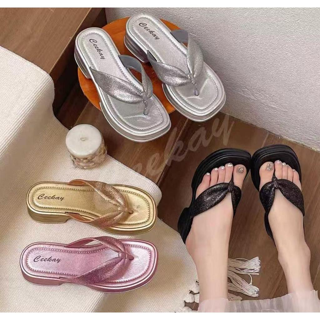 Dép xỏ ngón cao gót dành cho nữ Giày thông thường thoải mái khi đeo Ck56
