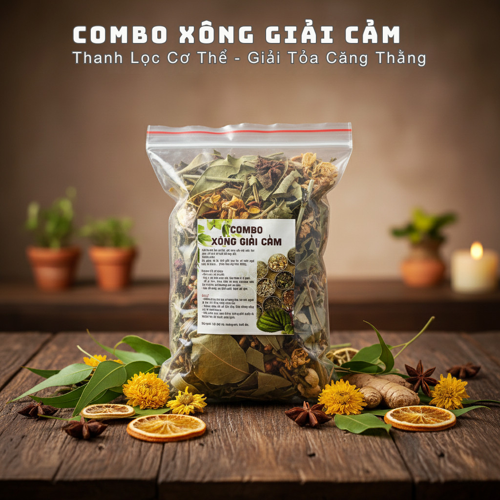 Túi Xông Giải Cảm Thảo Mộc – Thanh Lọc Không Khí, Giảm Mệt Mỏi, Cân Bằng Năng Lượng