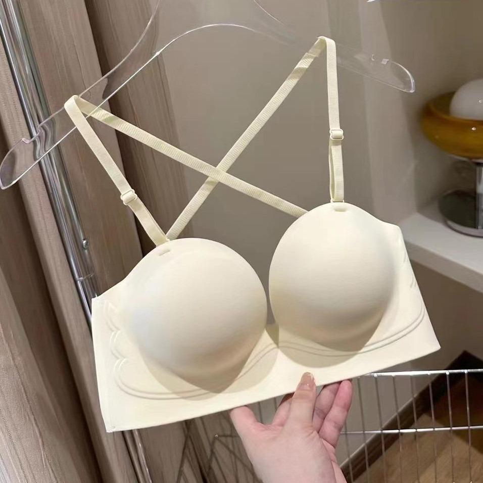 Women's Super Lift Push Up Bra with 5cm Thick Padded Specialized for Wearing Deep Backless Tops