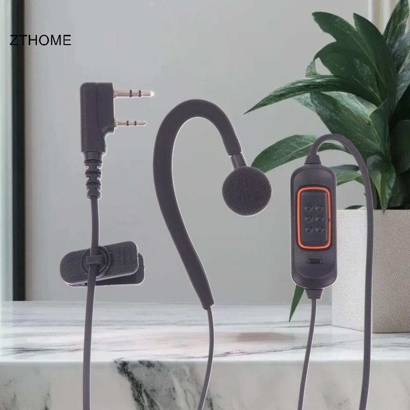 ZTHOME 1 Cái Phụ Kiện Đài Phát Thanh Hai Chiều Tai Nghe Micearphone Cho BaoFeng 888S 5R UV-5R UV-5RH