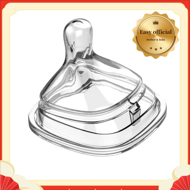 Núm vú vuông cho bé Núm vú silicon vuông Thích hợp cho núm vú hegen Thích hợp cho phụ kiện chai hege