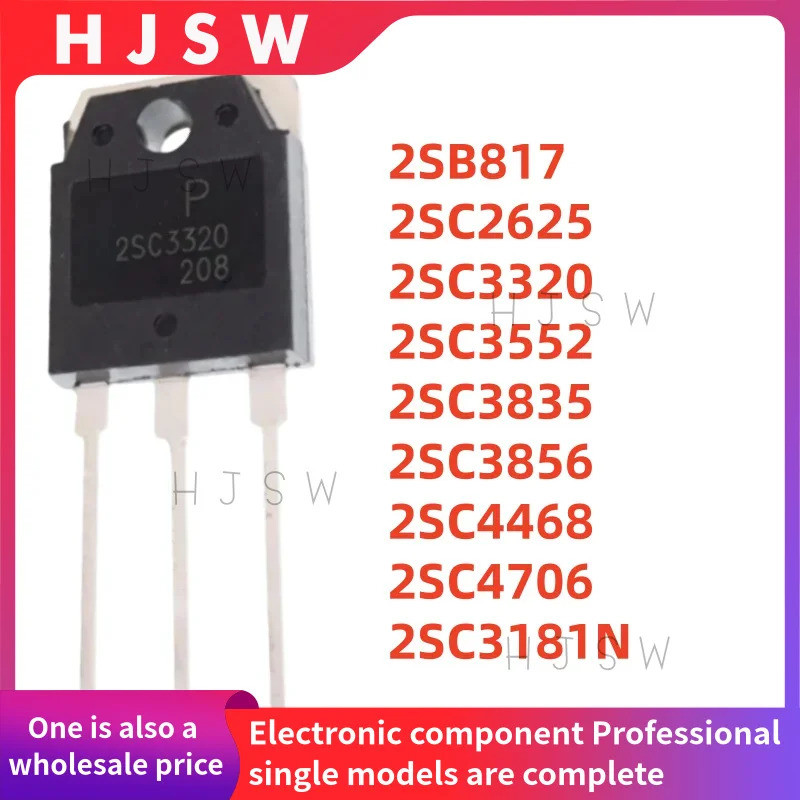 5 Chiếc 2SB817 2SC2625 2SC3320 2SC3552 2SC3835 2SC3856 2SC4468 2SC4706 2SC3181N B817 C2625 C3552 C44