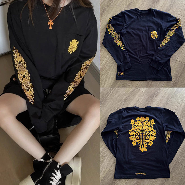 Hàng sẵn có Sản phẩm chính hãng Chrome Hearts Chrome Hearts Limited Navy Blue Vine Sword Flower Arm 