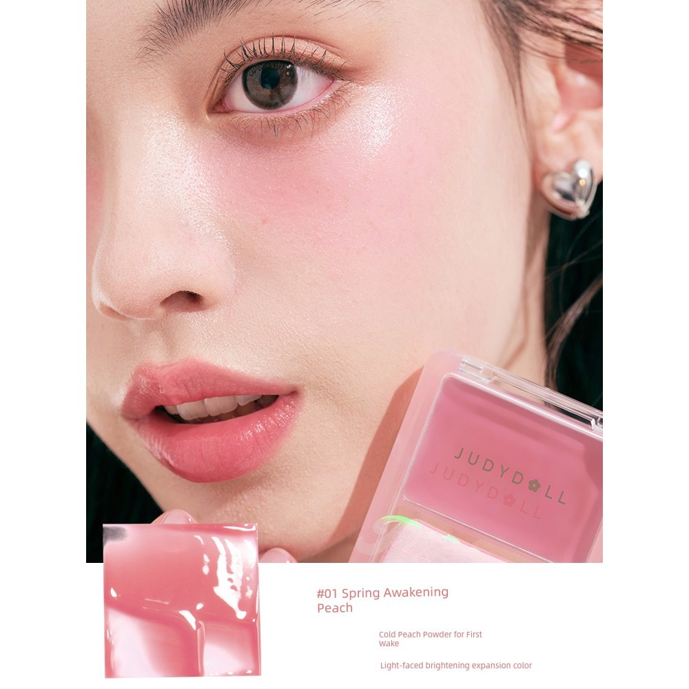 má hồng kem phấn má hồng Judydoll Judydoll Water Gloss Blush Cream Kem đa năng Trang điểm Bảng phấn 