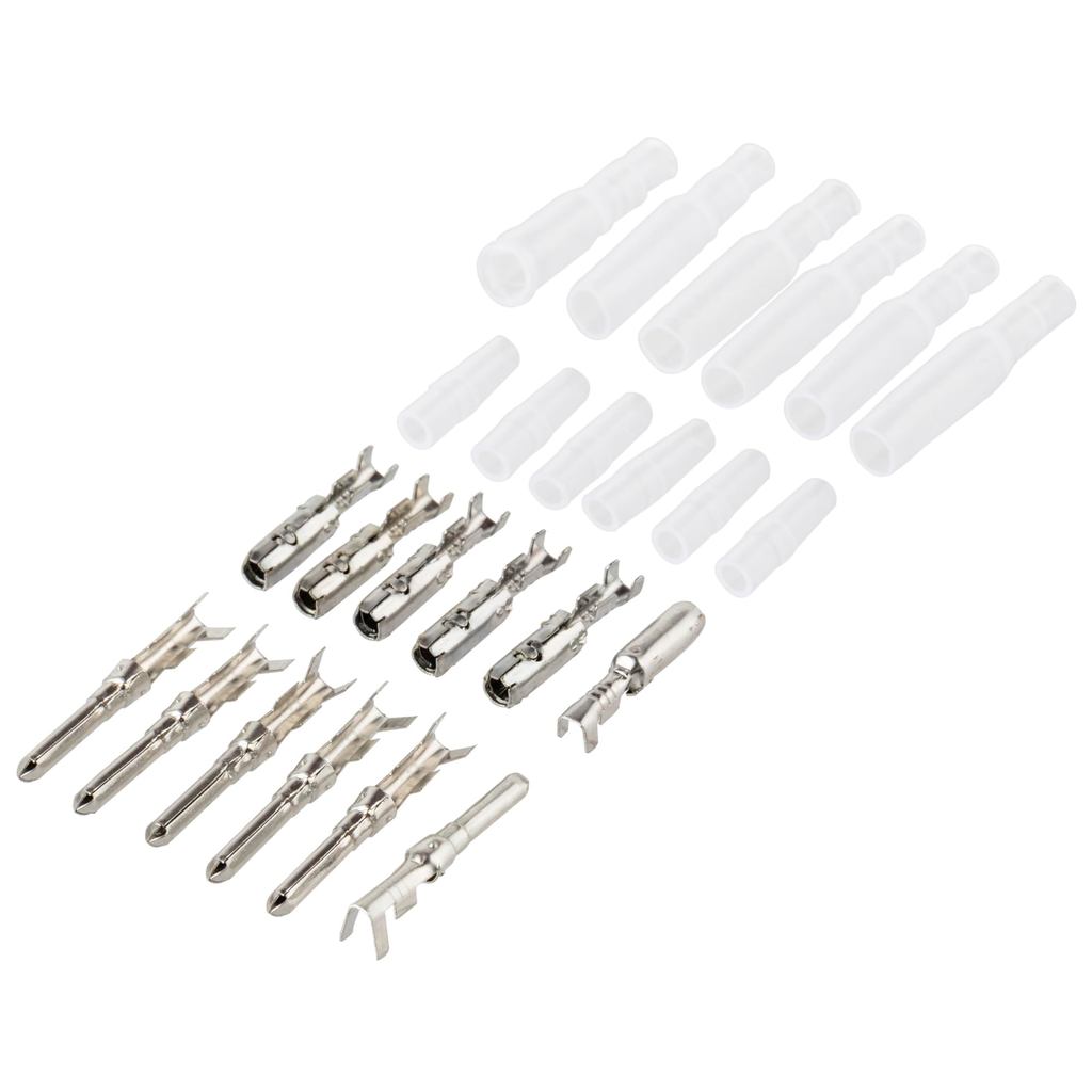 Kijima Motorcycle Parts Kibo-shi Terminal Set for Kawasaki, Male/Female/Sleeve, 6 pieces each, 304-7