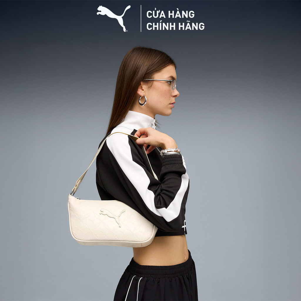 Túi Đeo Vai PUMA Nữ SENSE S Long Flute Bag Alpine Snow Màu Trắng